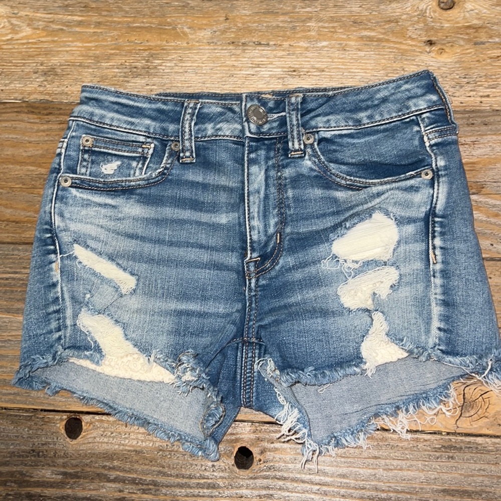 American Eagle Denim and Lace shorts